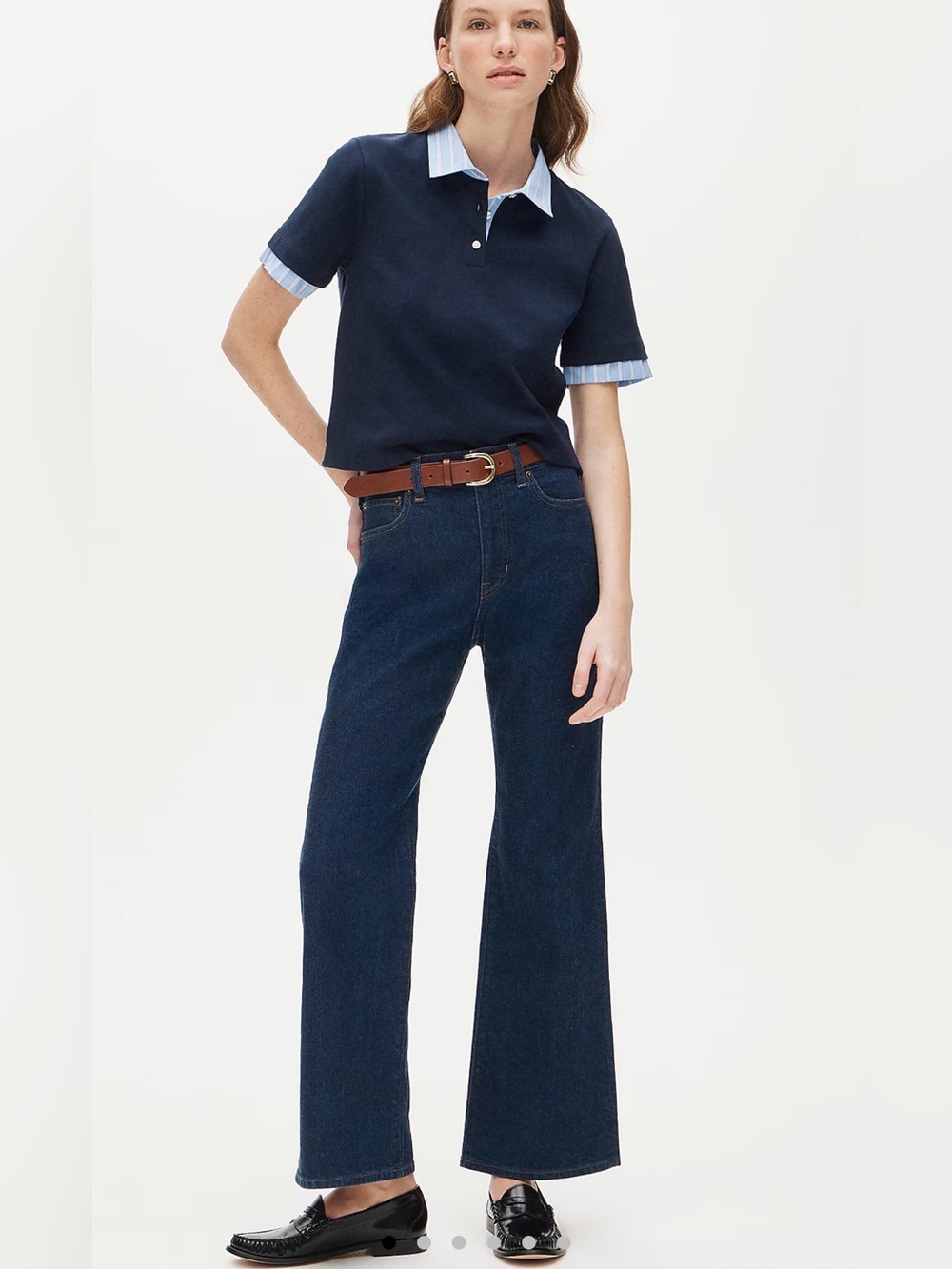 J CREW SIZE 33 Charley kickout cropped jean Cn334